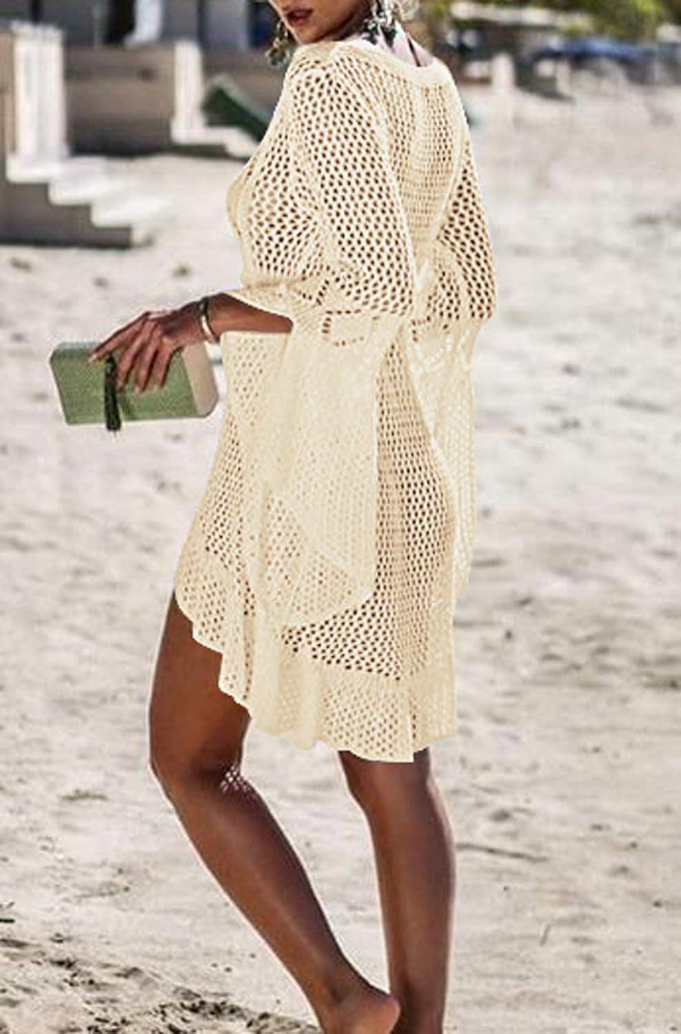 Beach Tops Sexy Perspective Cover Dresses Bikini Cover-Ups Net Coverups